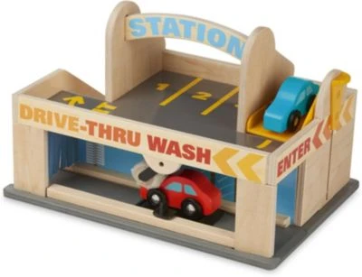 Melissa & Doug Parkhaus Mit Tankstelle Und Waschanlage Aus Holz 3 Melissa & Doug Parkhaus Mit Tankstelle Und Waschanlage Aus Holz – Bild 3