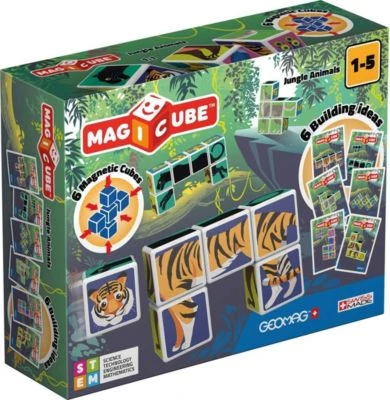 GEOMAG Magicube Jungle Animals 1 GEOMAG Magicube Jungle Animals