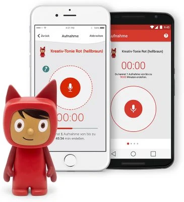 Tonies Kreativ-Tonie, Rot/hellbraun 2 Tonies Kreativ-Tonie, Rot/hellbraun – Bild 2