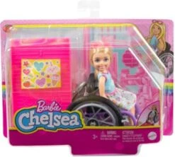 Barbie Chelsea-Puppe (blond) Und Rollstuhl. Spielzeug Für Kinder Ab 3 Jahren -Kinderspielzeugladen 26406524 06