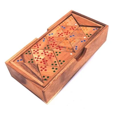 ROMBOL Tridomino - Anspruchsvolle Variante Des Dominospiels Mit Farbpunkten Für 2 - 6 Personen 2 ROMBOL Tridomino - Anspruchsvolle Variante Des Dominospiels Mit Farbpunkten Für 2 - 6 Personen – Bild 2