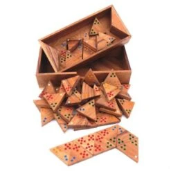 ROMBOL Tridomino - Anspruchsvolle Variante Des Dominospiels Mit Farbpunkten Für 2 - 6 Personen 8 ROMBOL Tridomino - Anspruchsvolle Variante Des Dominospiels Mit Farbpunkten Für 2 - 6 Personen -Kinderspielzeugladen 28516358 03