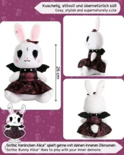 Corimori® Alice Das Gothic-Häschen 26cm Stofftier Plüschtier -Kinderspielzeugladen 29117806 03