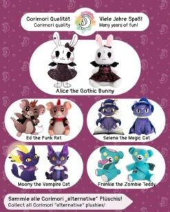 Corimori® Alice Das Gothic-Häschen 26cm Stofftier Plüschtier -Kinderspielzeugladen 29117806 06