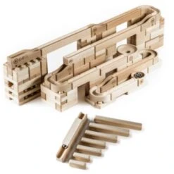 Baumkinder Kugelbahn Holz "K3-Expert" Mit Stecksystem (220 Teile) - Eine Murmelbahn Die Standhält!