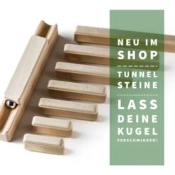 Baumkinder Kugelbahn Holz "K3-Expert" Mit Stecksystem (220 Teile) - Eine Murmelbahn Die Standhält! -Kinderspielzeugladen 29465007 05