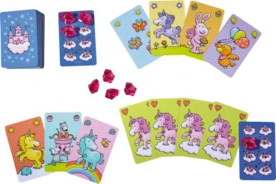 HABA 301793 Einhorn Glitzerglück Freunde-Quartett 2 HABA 301793 Einhorn Glitzerglück Freunde-Quartett – Bild 2